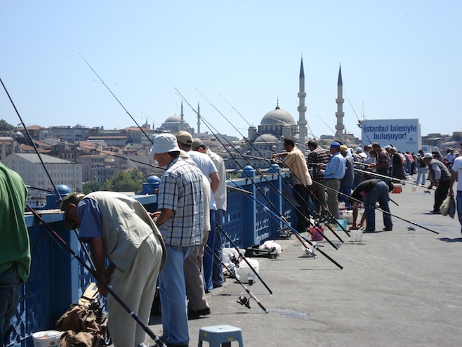 Galata Bridge Fishermen